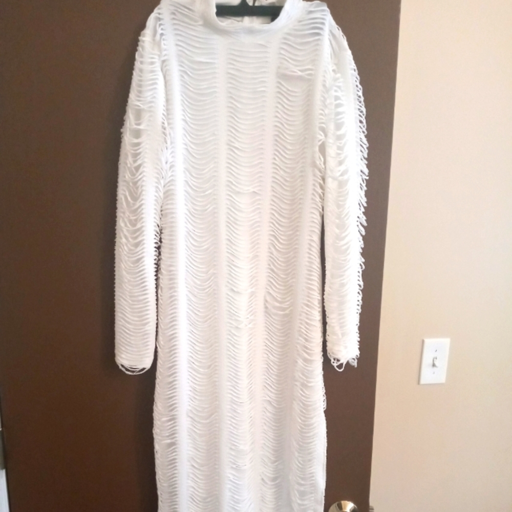 Textured Fabric Dress - Picture 2 of 6